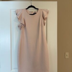 Tommy Hilfiger Blush Ruffle Sleeve Mini Dress
